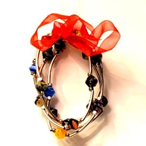 MURANO GLASS BEAD 4 STRETCH BRACELETS